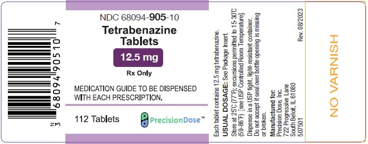 12.5 mg Bottle Label 