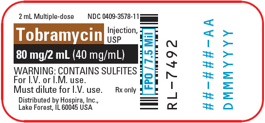 PRINCIPAL DISPLAY PANEL - 80 mg/2 mL Vial Label