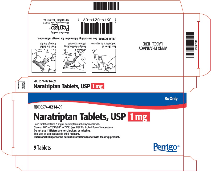 Naratriptan Tablets, USP 1 mg Carton