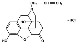 Naloxone Hydrochloride Structural Formula