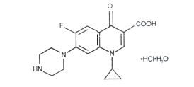 Ciprofloxacin (structural formula)