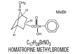 Structural Formula for homatropine methylbromide
