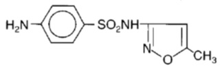 molecular structure - sulfamethoxazole