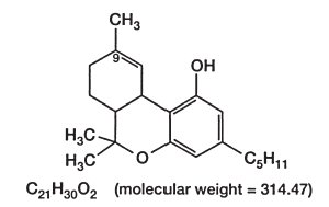 Structural Formula of Dronabinol