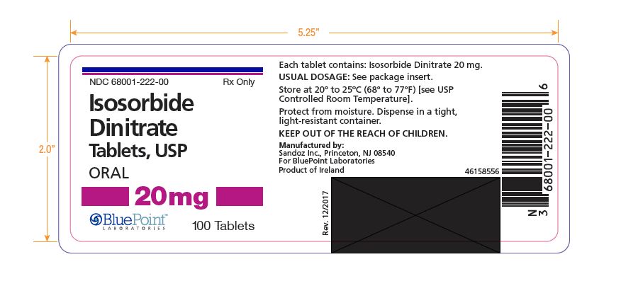 ISDN Label 20 mg 100ct BluePoint Rev 12-2017