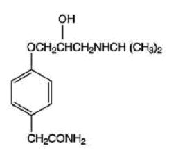 atenolol structural formula