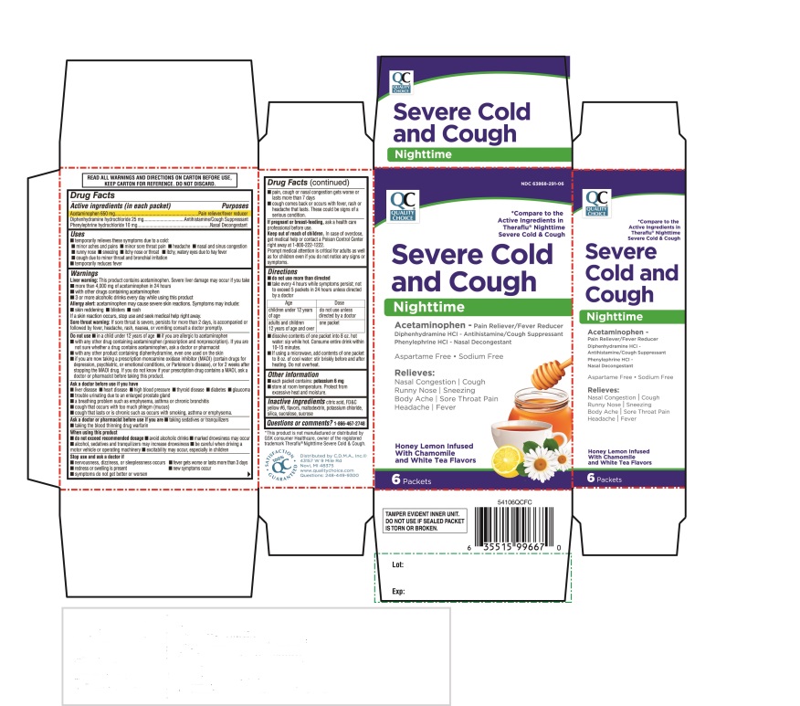 Quality Choice Severe Cold and Cough Nighttime 6 Packets