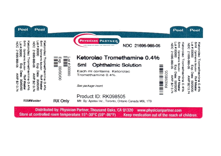 Ketotolac Tromethamine 0.4%