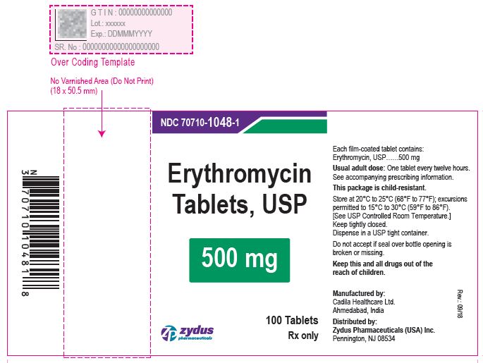 Erythromycin Tablets, 500 mg