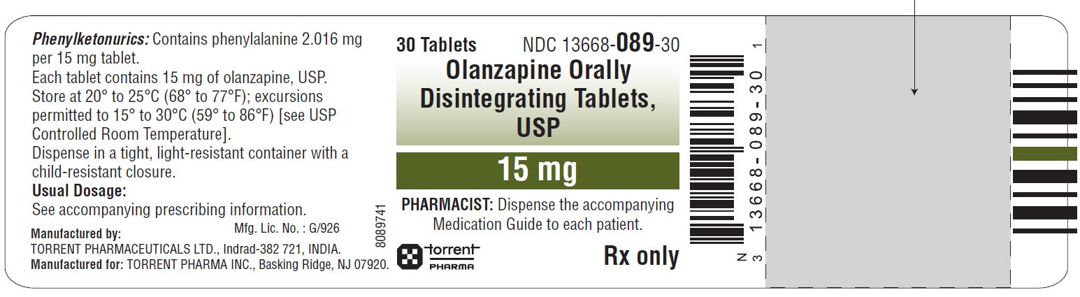 15 mg, Orally Disintegrating Tablets