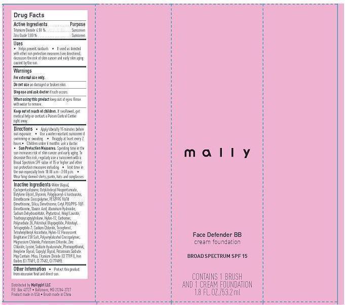 Mally Face Defender Foundation Bb | Titanium Dioxide, Zinc Oxide Cream Breastfeeding