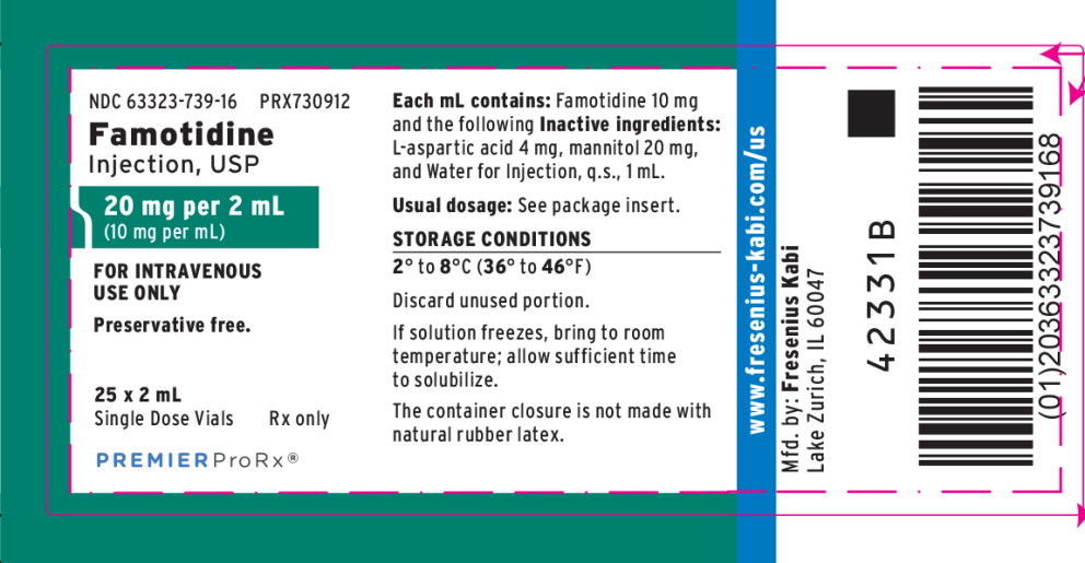 PACKAGE LABEL - PRINCIPAL DISPLAY - Famotidine 2 mL Single Dose Vial Tray Label
