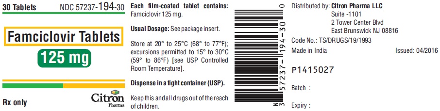 PACKAGE LABEL-PRINCIPAL DISPLAY PANEL - 125 mg (30 Tablet Bottle)
