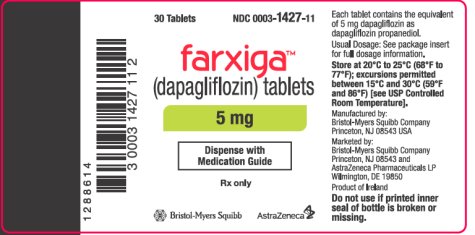 FARXIGA 5 mg 30s Bottle Label