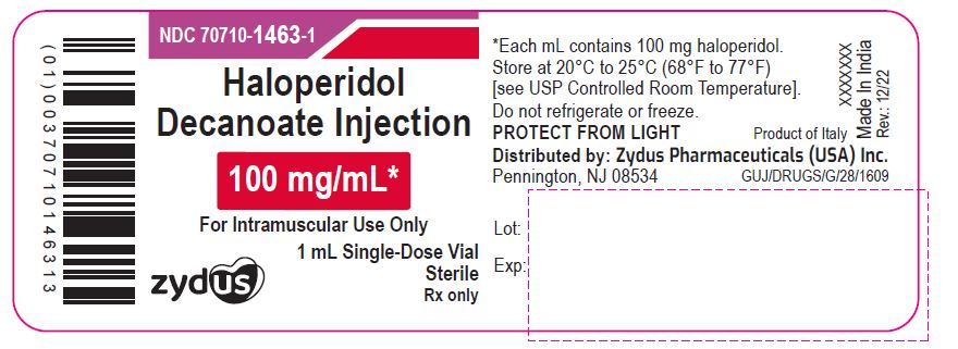 Haloperidol decanoate Injection, 100 mg per mL Vial Label