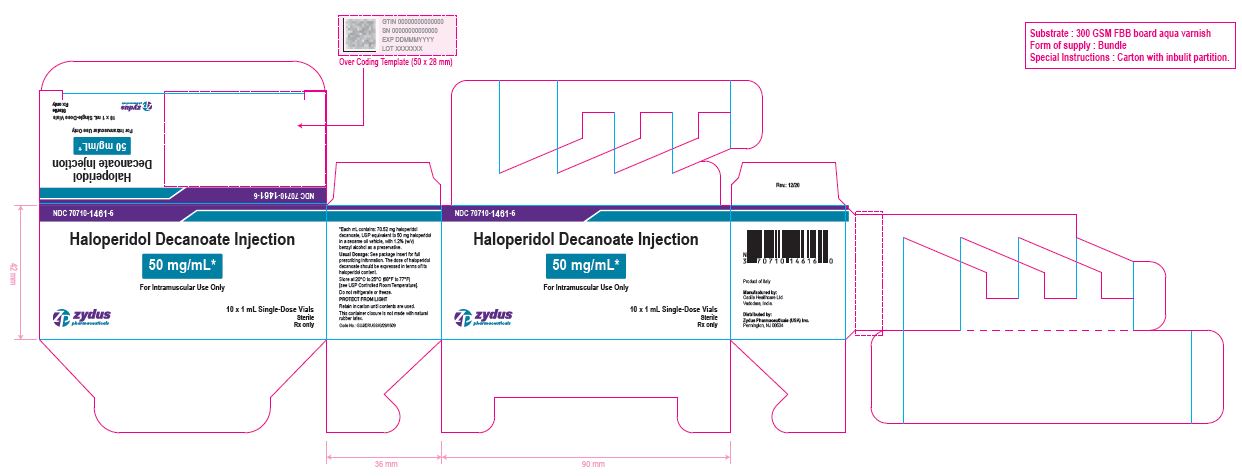Haloperidol decanoate Injection, 50 mg per mL  Carton (10 Vials per carton)