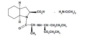 Perindopril erbumine structural formula