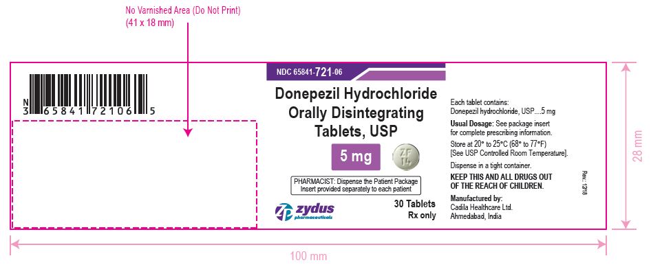 Donepezil Hydrochloride Orally Disintegrating Tablets, 5 mg