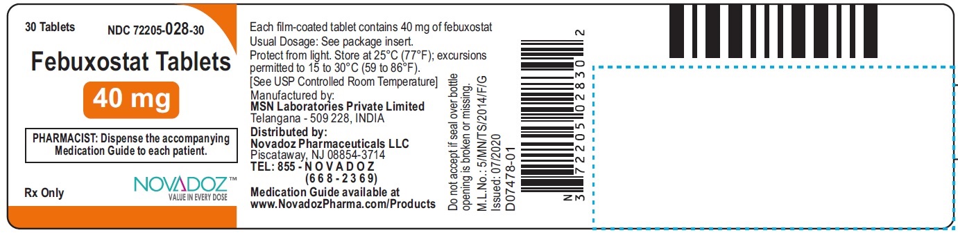 febuxostat-40mg-30s-container-label