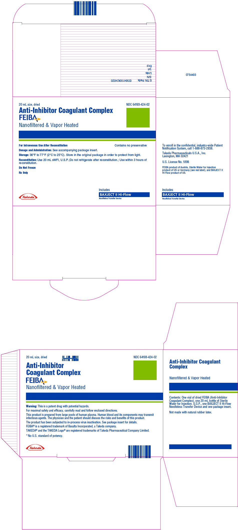 PRINCIPAL DISPLAY PANEL - Kit Carton - NDC 64193-424-02