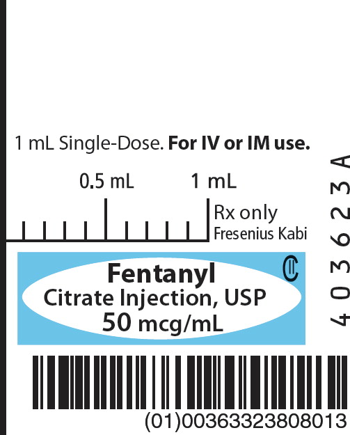 PACKAGE LABEL - PRINCIPAL DISPLAY – Fentanyl 1 mL Syringe Label
