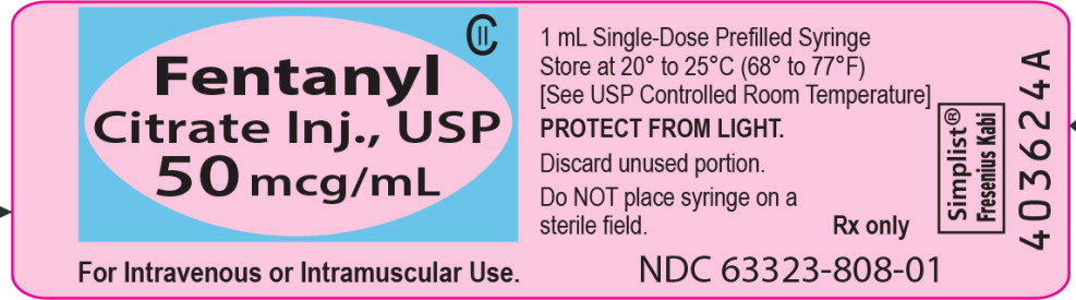 PACKAGE LABEL - PRINCIPAL DISPLAY – Fentanyl 1 mL Tip Cap Label
