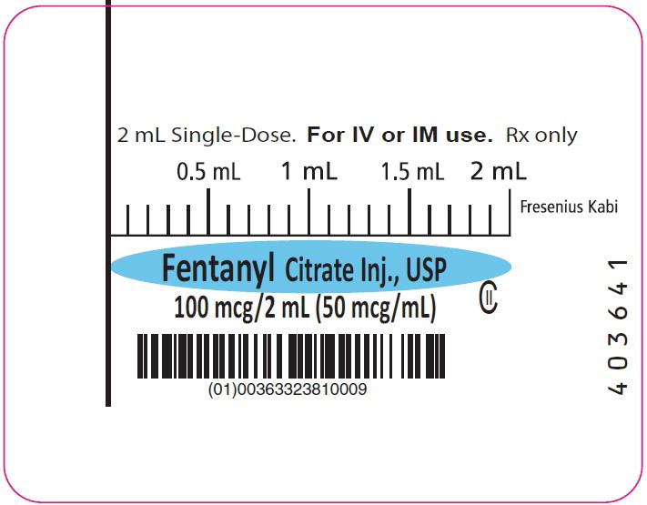 PACKAGE LABEL – PRINCIPAL DISPLAY – Fentanyl 2 mL Syringe Label

