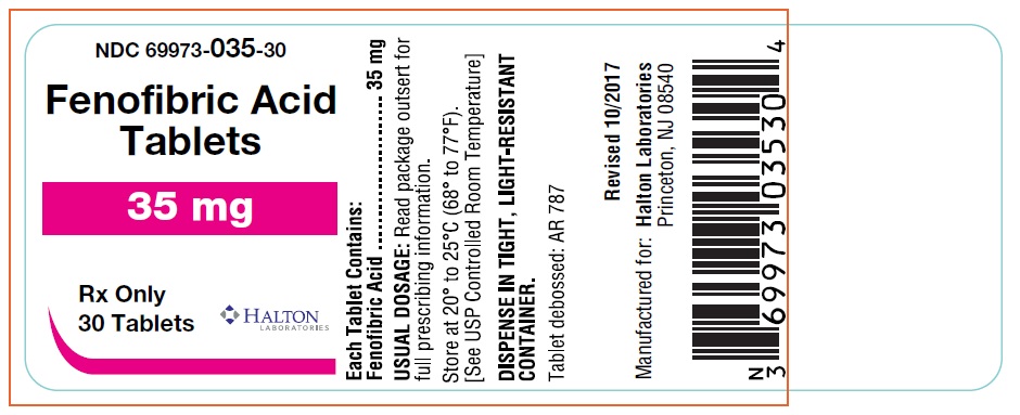fenofibric acid 35 mg tablet