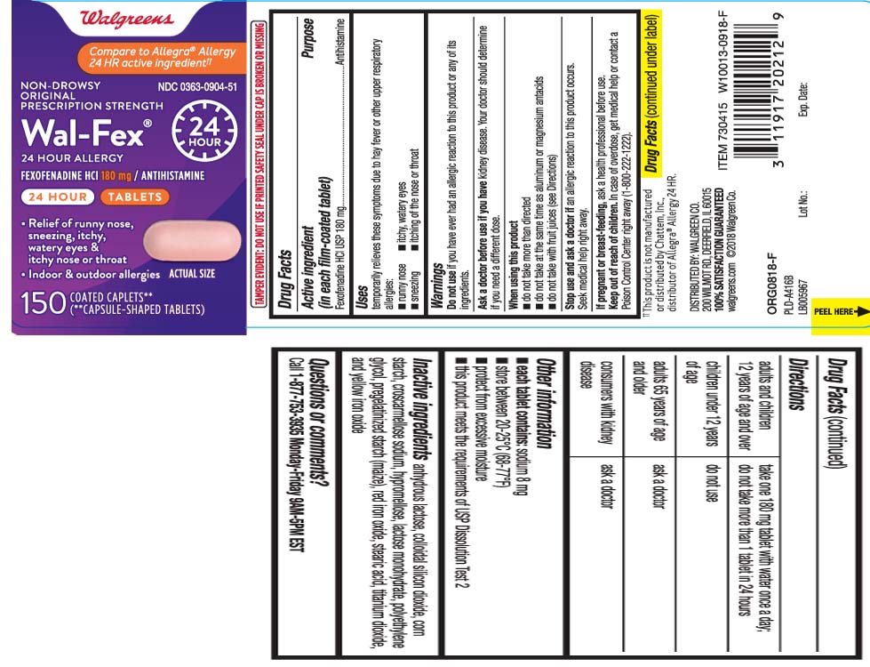 Fexofenadine HCl USP 180 mg