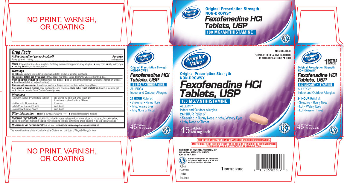 Premier Value fexofenadine HCl