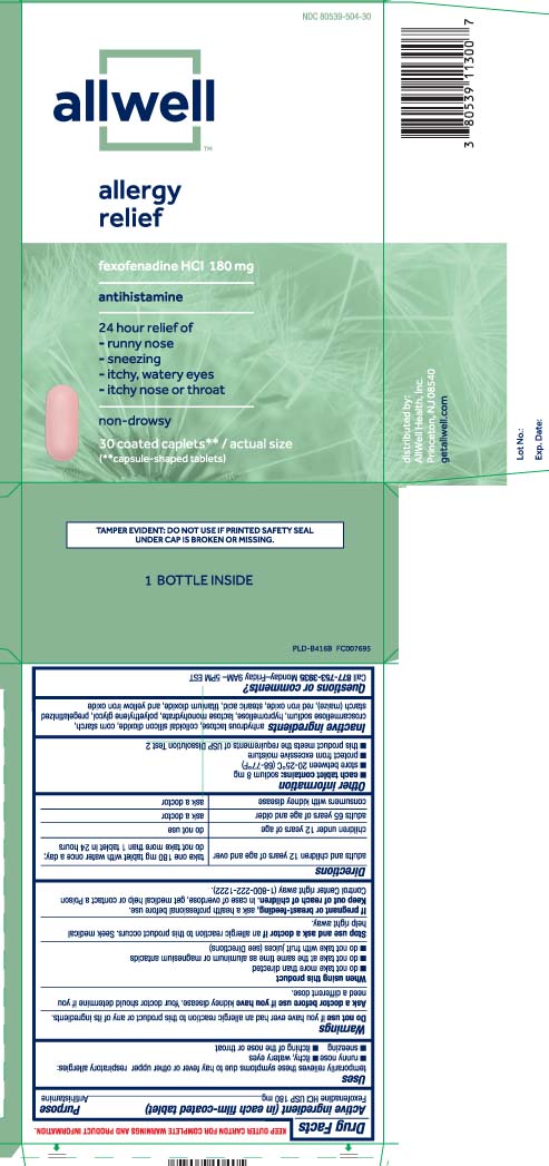 Fexofenadine HCl USP 180 mg
