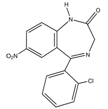 Clonazepam Structural Formula