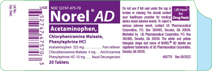 Norel AD container label