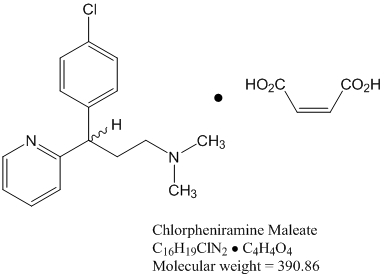 Chlorpheniramine Maleate Chemical Structure