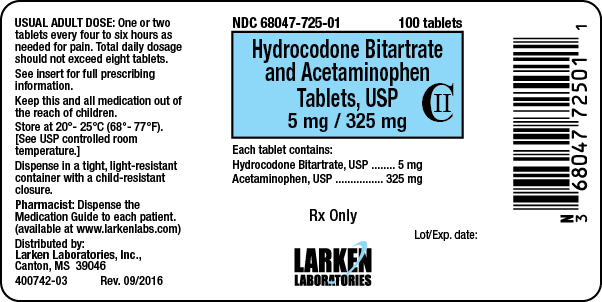 HCB and APAP 5 mg / 325 mg
