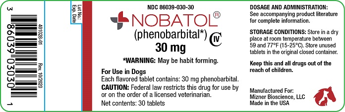 Nobatol 30 mg, 30ct.