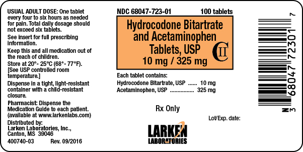 HCB and APAP 10 mg / 325 mg