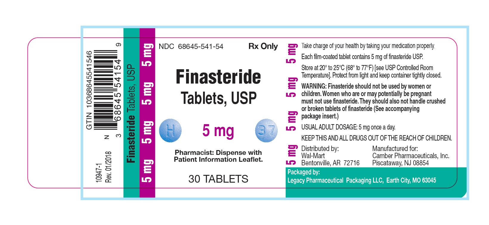 Finasteride Tablets, USP 5 mg