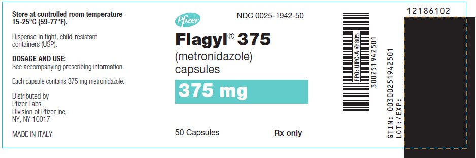 Principle Display Panel - 375 mg Capsule Bottle Label