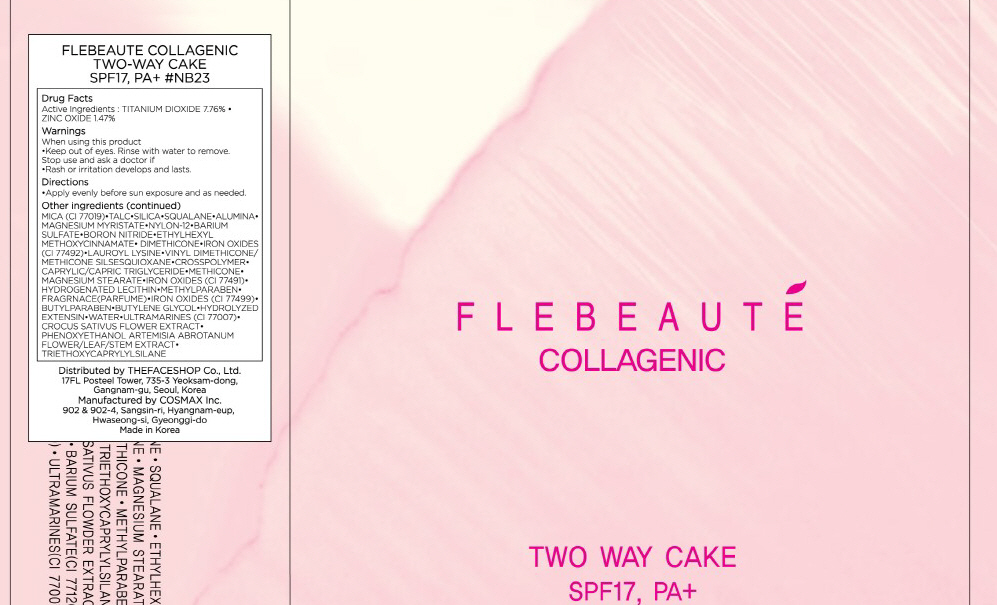 Flebeaute Collagenic Two Way Cake Spf17 Pa Nb23 | Titanium Dioxide Powder Breastfeeding