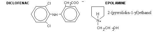 Diclofenac epolamine structure