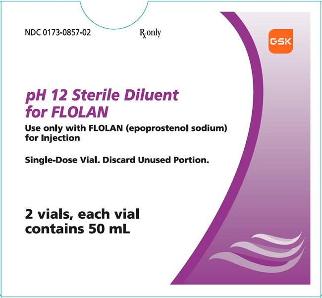 Flolan Diluent pH 12 carton