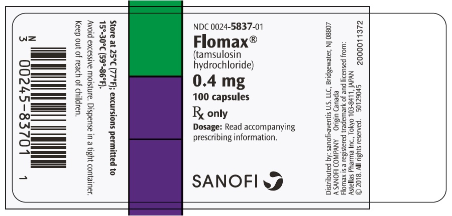 PRINCIPAL DISPLAY PANEL - 0.4 mg Capsule Bottle Label