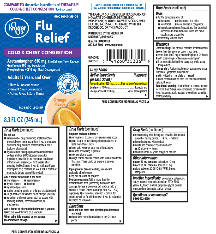 Flu Relief Cold And Chest Congestion | Acetaminohpen, Guaifenesin, Phenylephrine Hcl Liquid while Breastfeeding