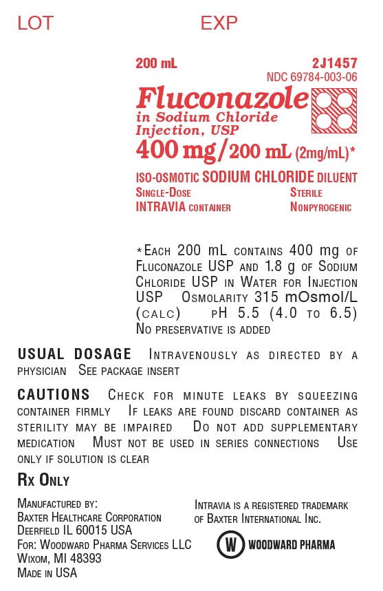 Fluconazole Representative Container Label  NDC 69784-003-06