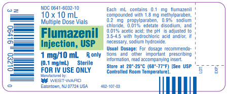 Flumazenil Injection, USP 1 mg/10 mL (0.1 mg/mL) 10 x 10 mL Muliple Dose Vials