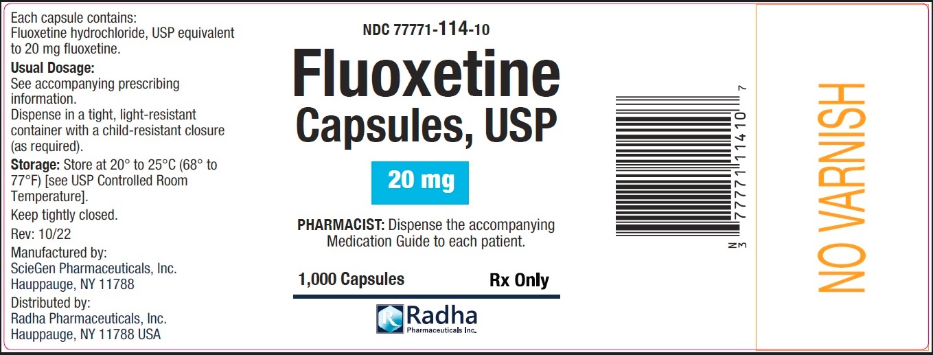 20 mg/1,000 Capsules