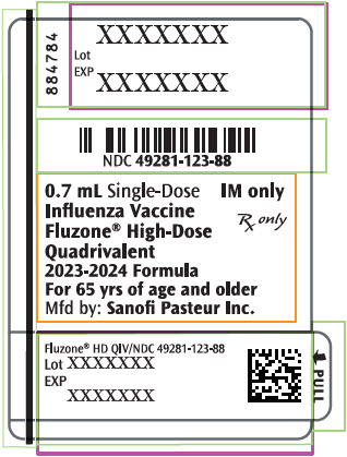 PRINCIPAL DISPLAY PANEL - 0.7 mL Syringe Label - 884784