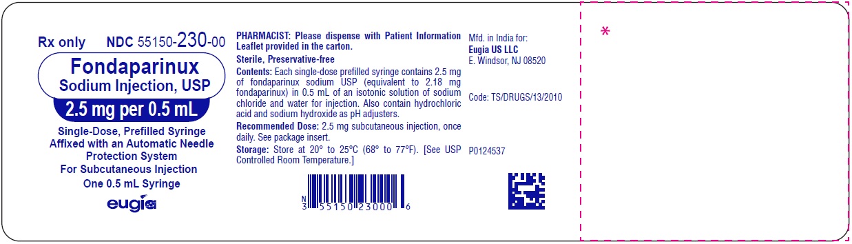 PACKAGE LABEL-PRINCIPAL DISPLAY PANEL - 2.5 mg per 0.5 mL - Prefilled Syringe Blister Pack Label