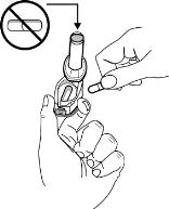Place the FORADIL capsule in the capsule-chamber in the base of the AEROLIZER Inhaler. Never place a capsule directly into the mouthpiece. (Figure 5)